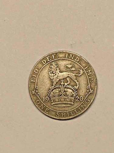 Silver shilling george - silver, coin