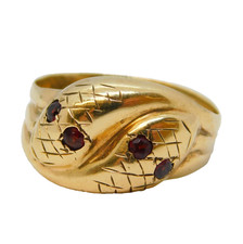 9ct Yellow Gold & Garnet Set