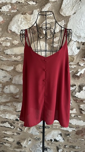Red swing cami - red,