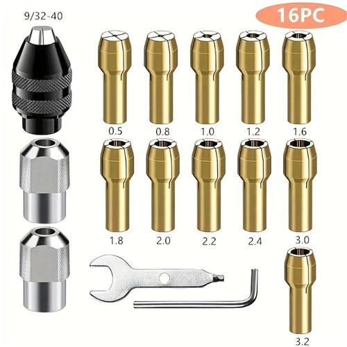 Drill chuck collet - collet, set