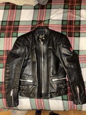 Original Rare Vintage 80s Kett Leather Cafe Racer Motorcycle Leather Jacket 38”