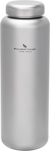 Titanium bottle wide mouth - titanium,