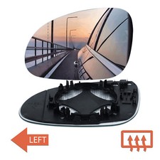 1x Left Passenger Side Wing Mirror Glass Heated Convex For VW Golf MK5 2003-2008