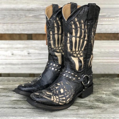 Mens embroidered cowboy boots - cowboy,