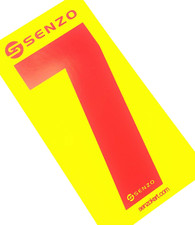 Set of 4 Senzo Red Race Number