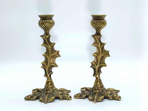 Vintage scottish thistle brass - vintage,