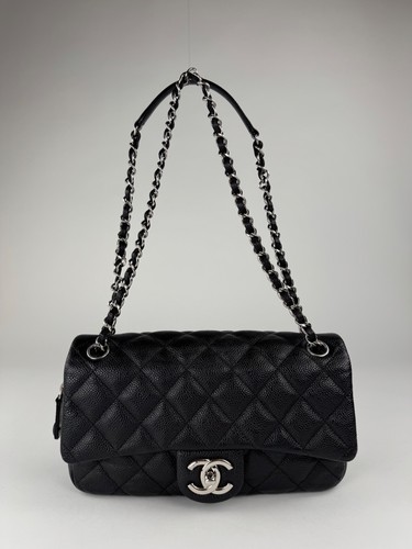 Chanel single flap - flap, caviar