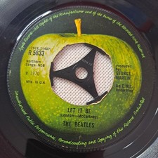 The Beatles Let It Be 7" Vinyl