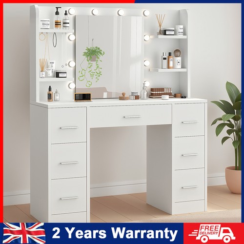 White dressing table - white,