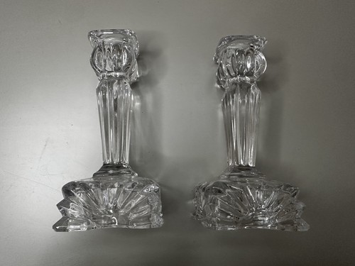 Antique glass crystal candle - antique, /