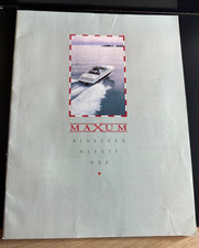 1991 Maxum Boats Brochure
