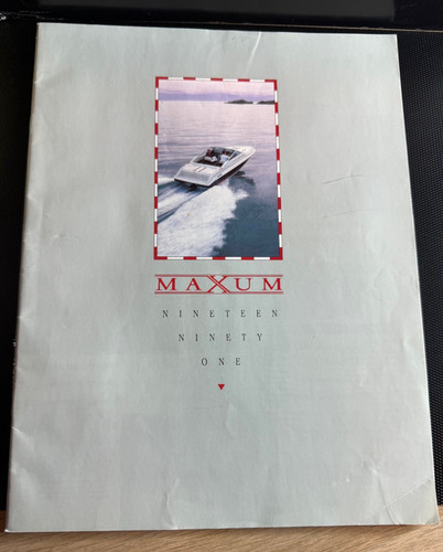 1991 maxum boats - 1991, brochure