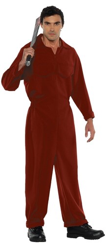 Boiler suit red adult mens - boiler,