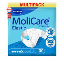 90 x MoliCare Premium Elastic - 6 Drops - Large - 3 Packs of 30