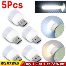 5PCS USB Portable LED Mini Night Light Small Round Lamp Computer Mobile Power