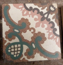 Antique 6x6 Tile Art Nouveau