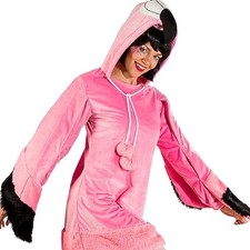 Ladies Pink Flamingo Hooded