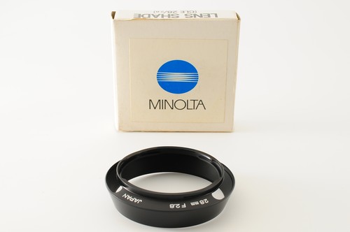 Unused minolta lens - minolta, hood
