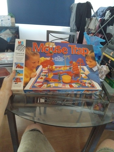 Vintage mouse trap - mouse, board