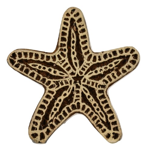 Starfish seaside stamp 6cm - starfish,