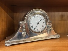 Decorative Plated Mantle Clock