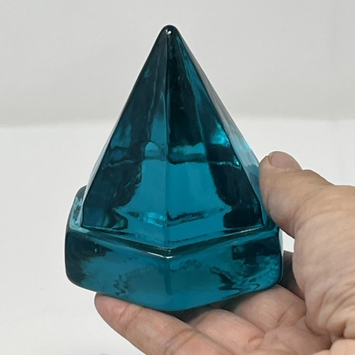 Vintage turquoise glass - turquoise, ships