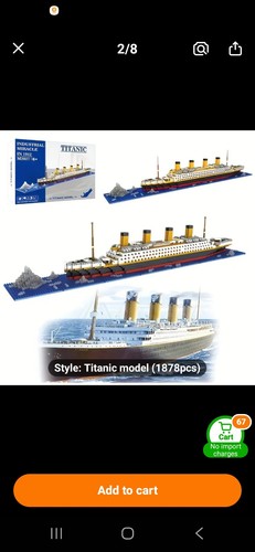 Titanic building blocks - titanic, 1878