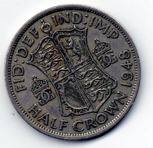 1948 half crown george 2 - 1948, vi