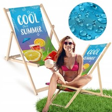 Wooden Garden Lounger Chair -