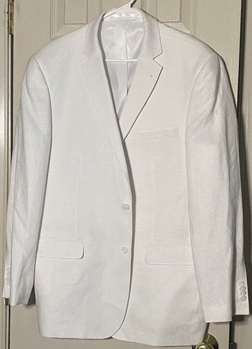 Renoir mens white linen - mens,