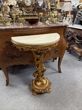 Gilt cherub demi lune beige - gilt,