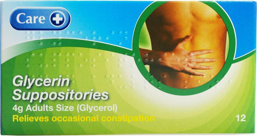 Adult glycerin suppositories - glycerin,