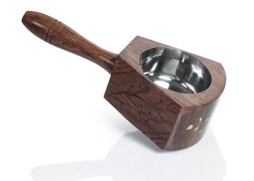 Wooden charcoal burner bowl - wooden,