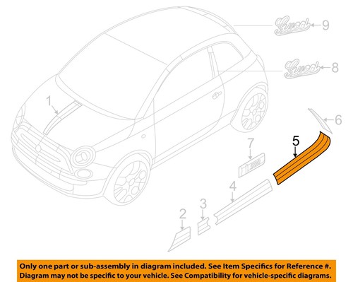 Fiat oem 2012 500 - stripe, tape