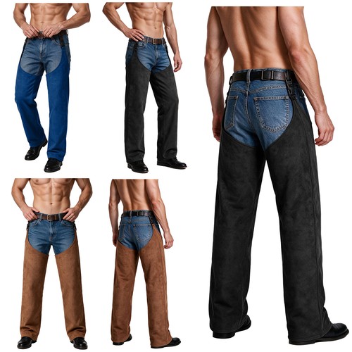 Mens cowboy faux - cowboy, suede