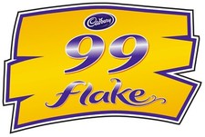 Ice cream van sticker Cadbury 99 Flake decal stickers trailer cafe shop window