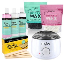 Mylee Complete Waxing Kit Hard Stripless Flexible Wax Heater Hair Removal Set