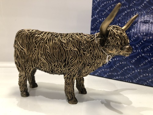 Shudehill bronzed highland coo - bronzed,