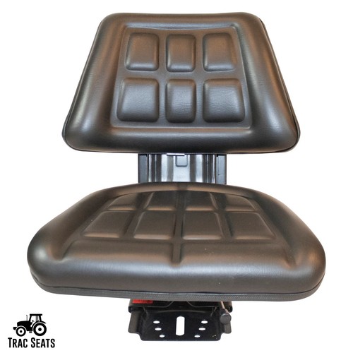 Black tractor suspension seat - black,