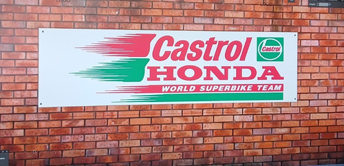 Castrol honda banner garage - banner,