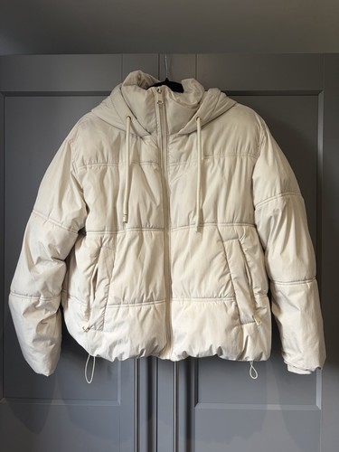 Zara cream puffer coat - zara,