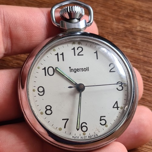 Vintage metal ingersoll - metal, pocket