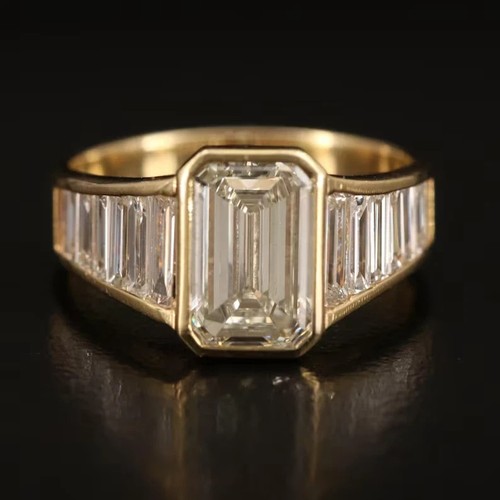 Step cut emerald moissanite - step,