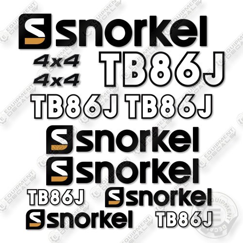 Snorkel tb86j decal kit boom - tb86j,
