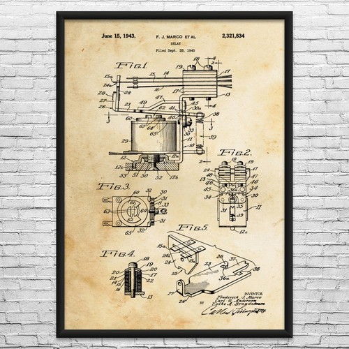 Pinball relay patent wall - pinball,