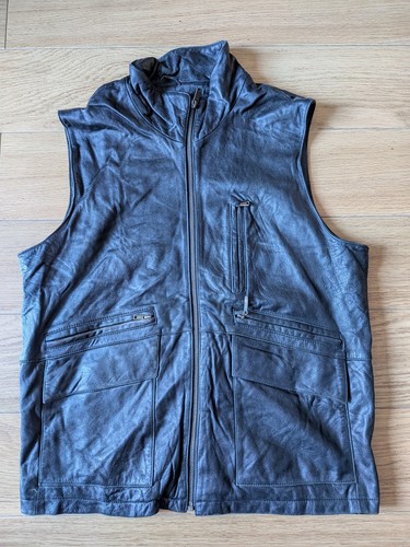 Black leather utility - black,