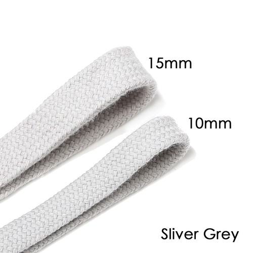 Flat cotton drawstring tape - flat,