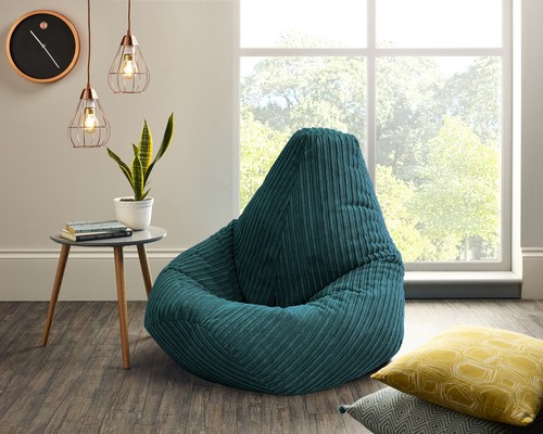 Jumbo cord beanbag chair - cord,