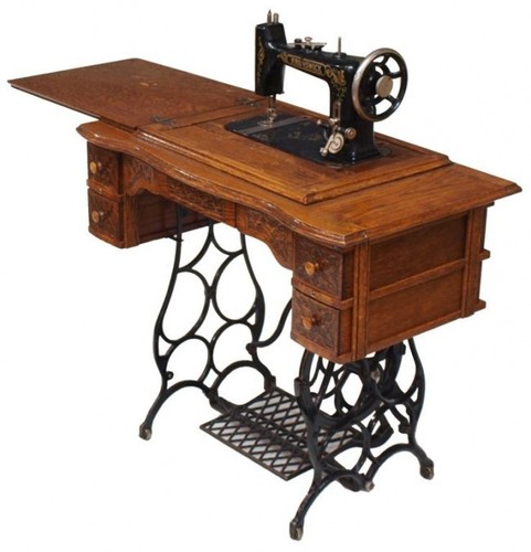 Vintage sewing machine narrow - sewing,