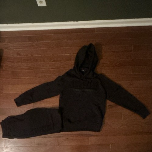 Trapstar black piece fleece - black, 2-piece